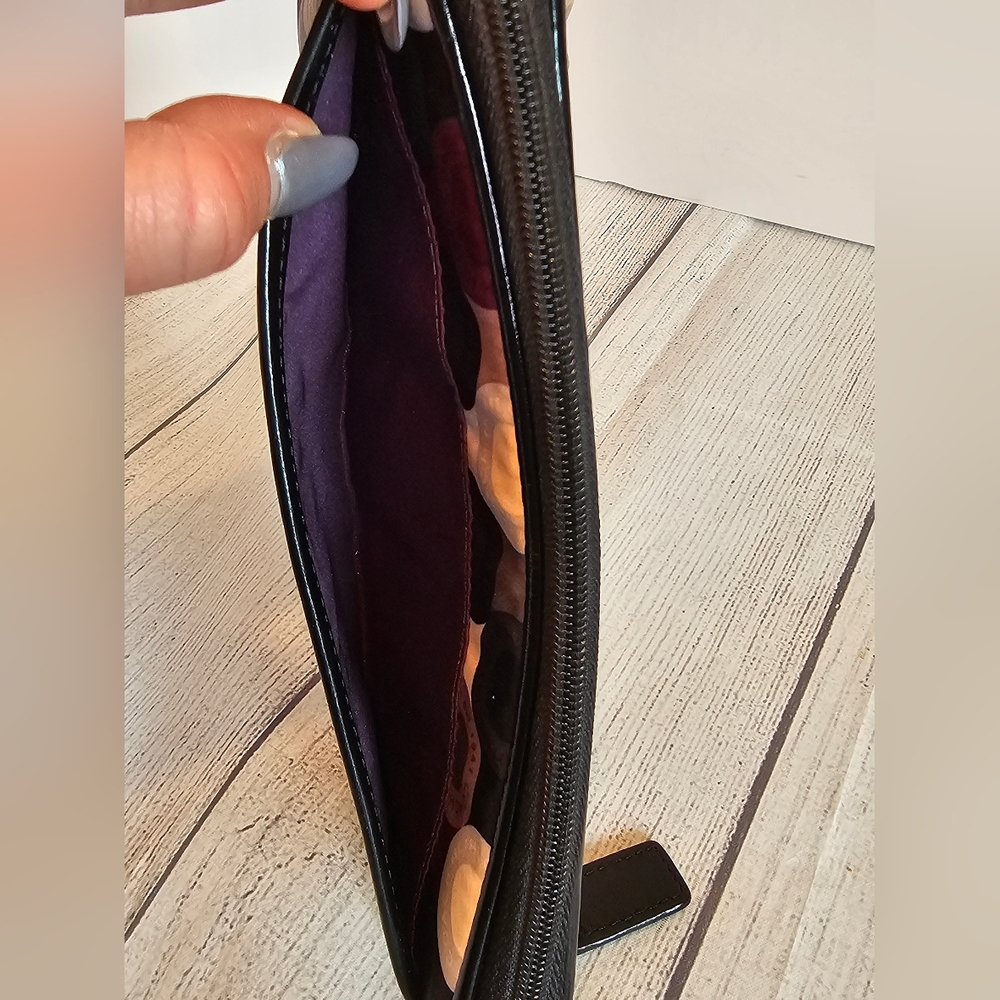 Coach Madison Op Art Long Wallet in Purple, Black, Cream and Tan - Picture 3 of 8